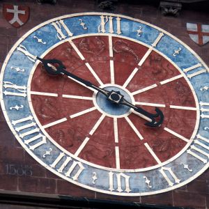 Die Münsteruhr mit nur einem Stundenzeiger